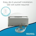 TOTO® Washlet® A200 Elongated Bidet Toilet Seat, Cotton White SW2024