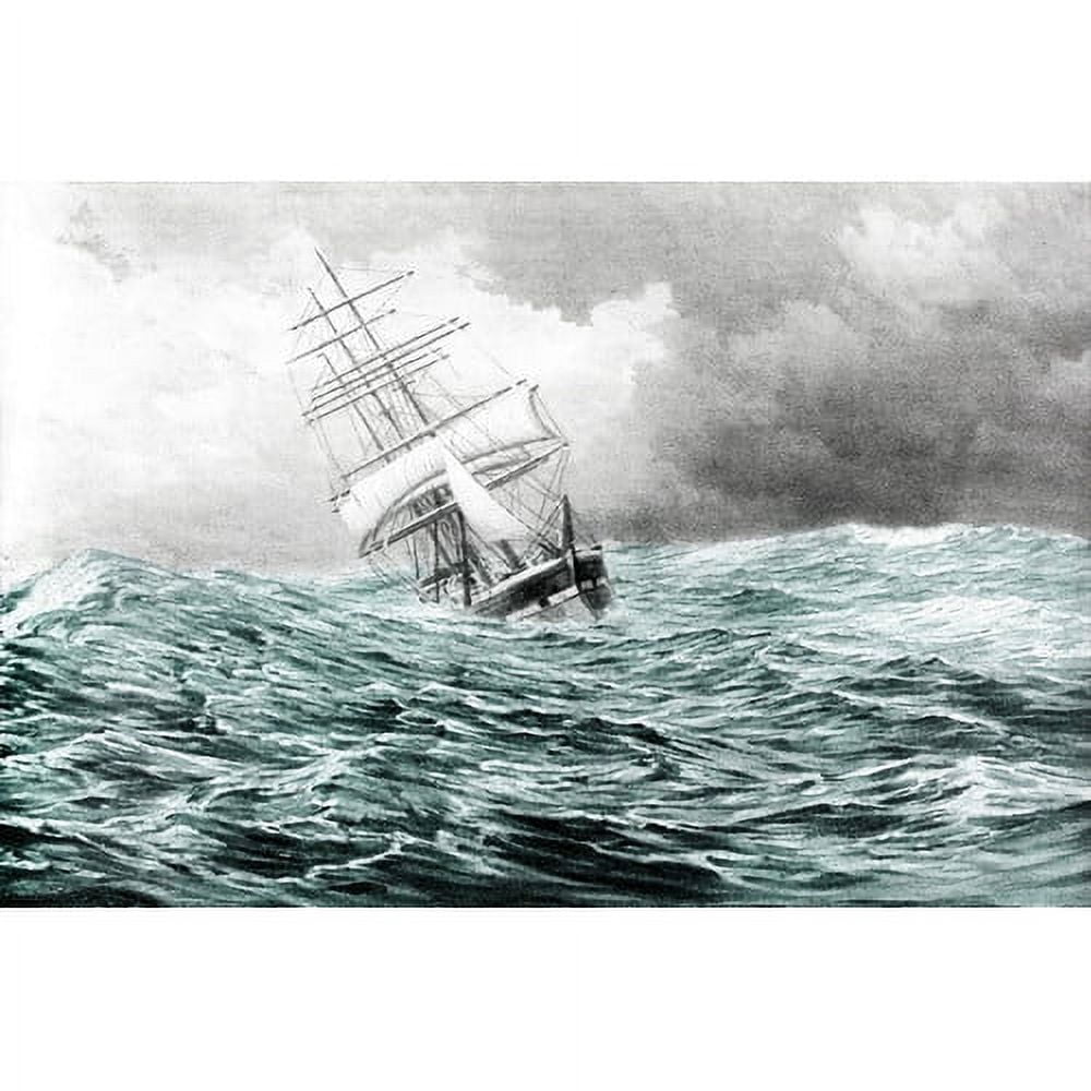 "Rough Waters" Painting Print on Wrapped Canvas