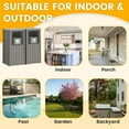 thumbnail image 5 of Bifanuo 42 Gallon Dual Bin Trash Can - 2-Pack Waterproof Outdoor/Indoor Recycling & Waste Bins, Heavy-Duty Resin Garbage Can for Patio, Kitchen, Commercial Use, 5 of 10