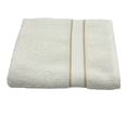 thumbnail image 1 of Toalla Cottonella Medio Cuerpo Blanca con Cenefa Beige 70x130 cm, 1 of 4