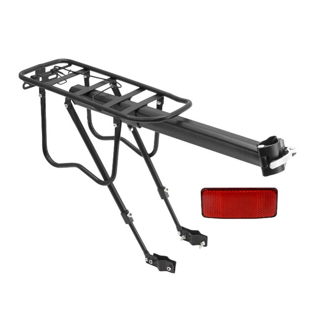 Portabicicletas Portabicicletas diseñado Estante de asiento trasero de metal duradero Bicicleta Bastidor y reflector