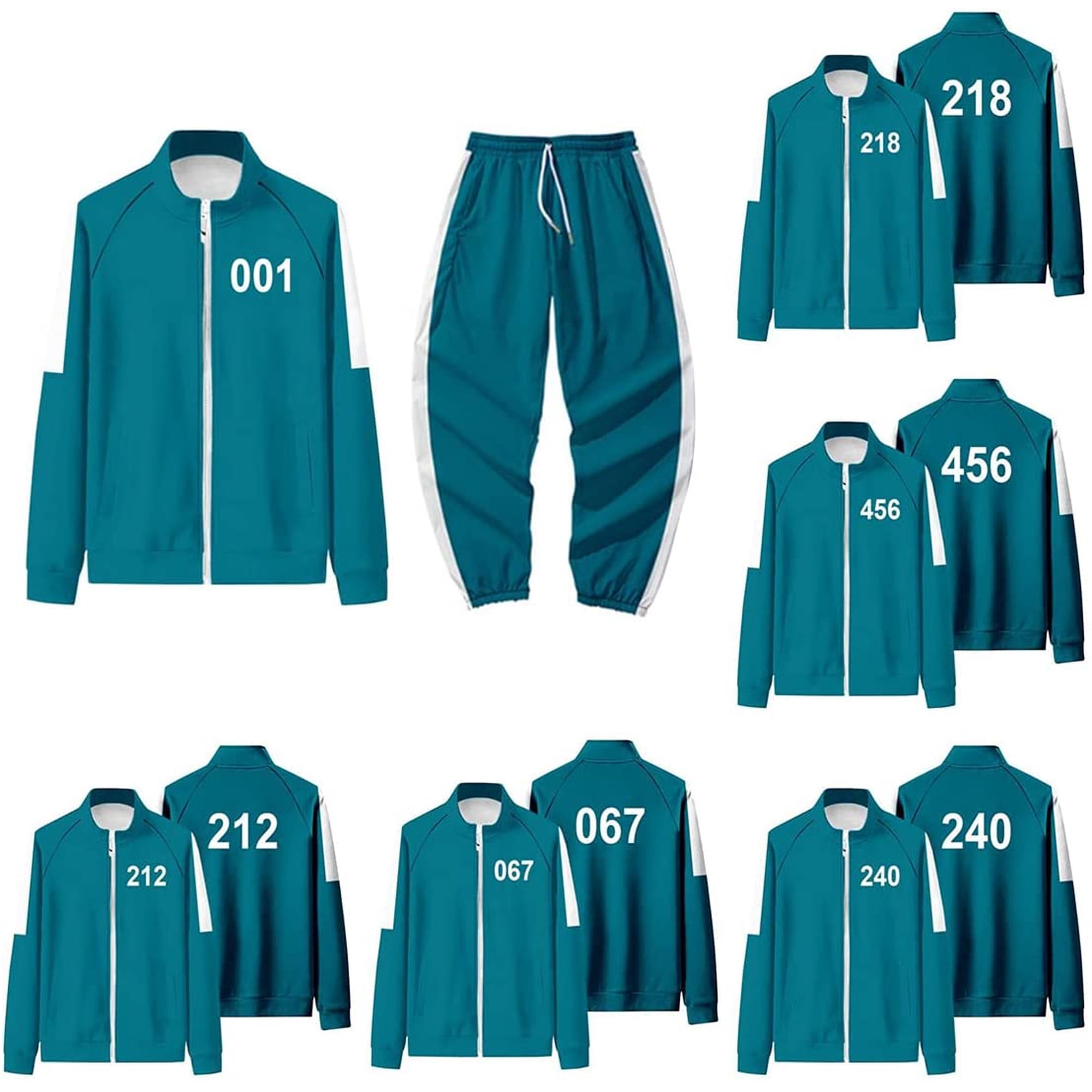 Squid Game Cosplay Costume Jackets Unisex Sweatshirt and Pants Cosplay  Jumpsuit Halloween 001 067 212 218 240 456 Clothing Sets | Walmart Canada