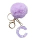 thumbnail image 5 of Colgante de Bola de Terciopelo Morado con 26 Letras, Llavero con Colgante de Letra, Mochila Pequeña, Regalo Navideño, 5 of 6