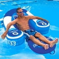 thumbnail image 2 of World of Watersports Float Tube 11-2030 First Class; Pool/Beach/Lake/River; U Shape; 1 Person Rider; 52 Inch Length x 46 Inch Width; Deep Cockpit Seating; Blue And White; PVC Vinyl, 2 of 5