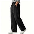 thumbnail image 4 of WPPGONE Mens Sweat Pants with Pockets Straight Leg Elastic Waisted Drawstring Comfortable Bottoms Sports Gym Athletic Casual Trousers, 4 of 6