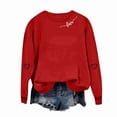 thumbnail image 3 of Ounisa Valentine's Day Sweatshirt for Women Funny Love Heart Letter Shirts Casual Valentine Pullover Long Sleeve Crewneck Clothes, 3 of 6