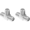 thumbnail image 2 of Satellite TV T-Adapter 3F Female Splitter for Coaxial Antenna Cable, 2 of 4