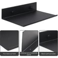 thumbnail image 3 of Metal Wall Shelves, 2 Pieces 20cm Black Floating Shelf, Wall Mounted Shower Shelf, Wall Mounted Rect, 3 of 5