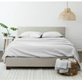 thumbnail image 3 of Noble Linens 4 Piece Pattern Microfiber Bed Sheets Set, Light Gray Stippled, Full, 3 of 11