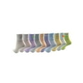 thumbnail image 3 of Wonder Nation, Girls Ankle Icon Socks, 10-Pack, Sizes S-L, 3 of 15