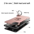thumbnail image 2 of Mignova iPhone 11 Pro 5.8 inch 2019 case,TPU + PC Mixed Double case Full Body Heavy Duty Protection 360 Rotating Metal Hidden Ring Bracket(Rose Gold), 2 of 8