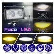 thumbnail image 2 of 2pzs Faros Auxiliares Led Lupa Multicolor Estrobos Moto Auto, 2 of 7