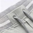 thumbnail image 5 of LEKWK Summer Casual Shorts for Men Lightweight Beach Lounge Wear Elastic Waist with Drawstring Comfy Relaxed Fit Workout Athletic Golf Bottoms with Side Pockets Gray XXL, 5 of 5