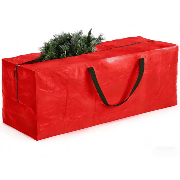 Christmas Tree Storage Bag Fits 7.5 Ft Artificial Trees Plastic, Waterproof Christmas Tree Bag For Storage Box For Xmas Strong, Durable Handles