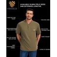 thumbnail image 4 of Men's Loose Fit Heavyweight Short-Sleeve Pocket Work Henley T-Shirt (Regular&Tall), 4 of 8
