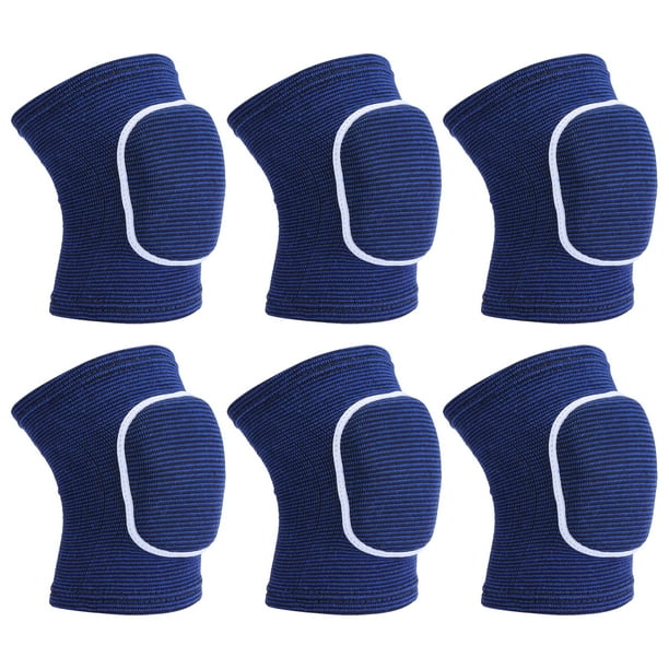 Rodilleras protectoras Uxcell L para voleibol, rodilleras de esponja, 3 pares, color azul