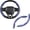 Dark Blue, variant on Canvcle Carbon Fiber Steering Wheel Cover - Anti-Slip, Steering Wheel Cover for Men/Women - Durable, Universal Car Accessory (Black)