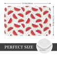 thumbnail image 2 of Sikiie Watermelon Print Flannel Anti-slip Floor Mat 16x24in, Thickened Dustproof Entrance Door Mat Floor Mat for Kitchen, Bathroom, Laundry Room, 2 of 7