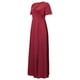 thumbnail image 5 of Gibobby Vestido de fiesta para mujer Vestido de cóctel irregular dividido de cintura alta de manga corta con cuello en V de color sólido a la moda para mujer(Rojo,XL), 5 of 5