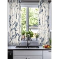 thumbnail image 2 of Blue Botanical Sheer Curtains 54 Inch Length 2 Panels Set for Living Room/Bedroom, Rustic Country Spring Floral Summer Leaf Kitchen Curtains Grommet Semi-Sheer Curtains Window Treatments 42"x54"x2, 2 of 7