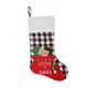 thumbnail image 1 of Fiudx Ofertas flash Artículos en oferta Bolsa de regalo de bolsa de dulces de Navidad con decoraciones de medias navideñas bordadas de lino, 1 of 1