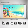 thumbnail image 5 of Beach Backdrop Banner Surfboard Design Ocean Coastal Scene Decor for Parties Events Photo Background Seaside Summer Vibes Holiday Celebration, 5 of 5