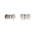 thumbnail image 1 of Aretes de plata .925 BELLAPLATA MF broquel Moño de muñeca de plata reflejante, 1 of 4