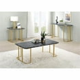thumbnail image 3 of Bowery Hill Contemporary Metal Console Table in Black and Gold, 3 of 5