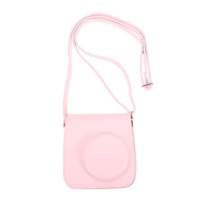OULII 1Pack Small Camera Bag in Pink with Photo Storage Pocket for Mini 7+ Instant Film Camera