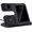 Black, variant on YIYUN 3-in-1 Fast Wireless Charging Station– Phone, Watch & Buds Charger with Case-Friendly Design, Overheat Protection & QC 3.0/PD Adapter Support.
