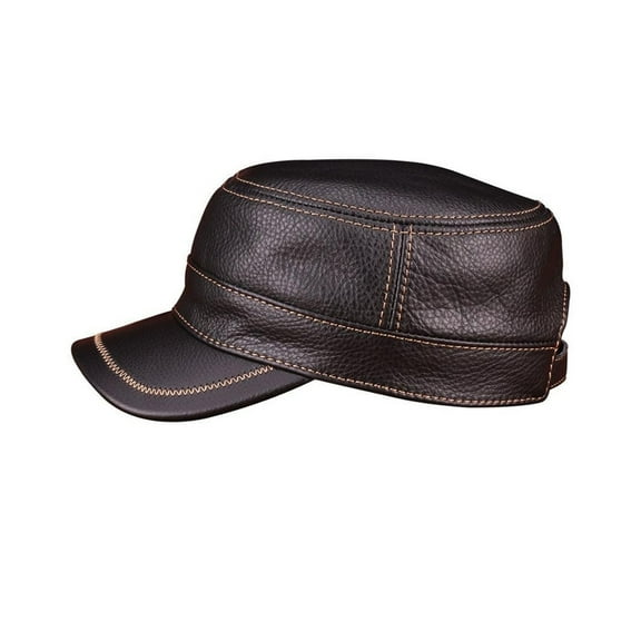 Genuine Leather Men's Caps Hats Brand New Style Sp-ring Real Leather Baseball Cap Hat One Size With 3 Colors ,Fashion