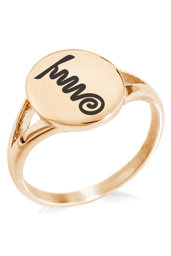 Stainless Steel Reiki Tibetan Fire Serpent Chakra Minimalist Oval Top Polished Statement Signet Ring