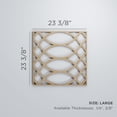 thumbnail image 3 of Ekena Millwork 23 3/8"W x 23 3/8"H x 1/4"T Large Montrose Decorative Fretwork Wood Wall Panels, Alder, 3 of 18