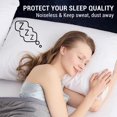 thumbnail image 2 of GOGREEN Waterproof Pillow Protectors with Zipper - King Size Cooling Bamboo Rayon Pillow Case Cover, Bed Bug Pillow Cover, Zippered Plastic Pillowcase (2 Packs, King 20"x36"), 2 of 10