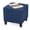 Blue, variant on Simple British Style Cube Footstool, 16x16x16, Gray Ottoman foot rest,OF0102