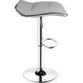 thumbnail image 2 of HOMEKOKO Bar Stools Set of 2 Square Backless Adjustable Bar Stools Swivel Bar Stool(Light Grey), 2 of 7