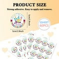 thumbnail image 2 of 1set 5 Sheets Round Dot PVC Waterproof Decorative Sticker Labels Car & Word Decals for Sealing bag Decoration Word 232x175x0.2mm Sticker: 50mm 12pcs/sheet, 2 of 6