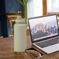 thumbnail image 2 of 1L stainless steel sports water bottle, large thermos bottle, portable outdoor water bottle with handle, 2 of 5