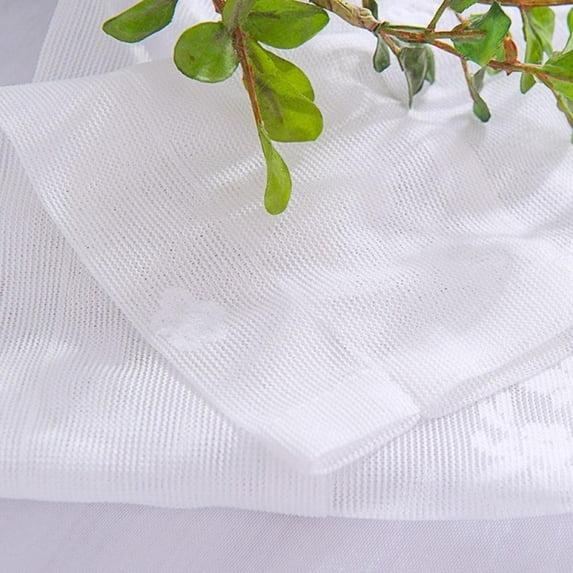 Lace Valances for Windows, Lace Floral Embroidered Semi Sheer Curtain for Kitchen Cafe Dinning Bath Room 1 Pcs, 51.22"X16.15"
