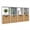White, variant on TrumanPick 8-Cube Bookcase, Floor Standing Horizontal Bookshelf with Open Shelves & Anti-Tipping Kits, Cube Storage Organizer, Home Office Wooden Storage Book Shelf for Living Room, Study, White