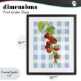 thumbnail image 4 of Stupell Industries Farmhouse Vine Ripe Tomatoes on Plaid Black Framed Print Under Glass, 13 x 16, by Lanie Loreth, 4 of 8