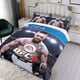 thumbnail image 3 of UFC Conjunto de sábanas temático, trío de piezas, cómodo y amigable con la piel, diseño único, regalo de decoración para el hogar para familiares, amigos y fans, 90 cm * 190 cm, 3 of 6