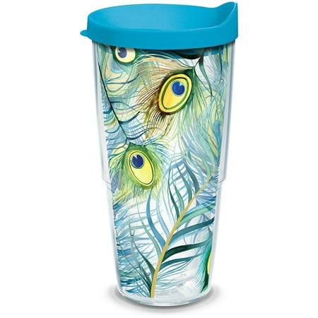 

Tervis Peacock Made in USA Double Walled Insulated Tumbler Travel Cup Keeps Drinks Cold & Hot 24oz Classic