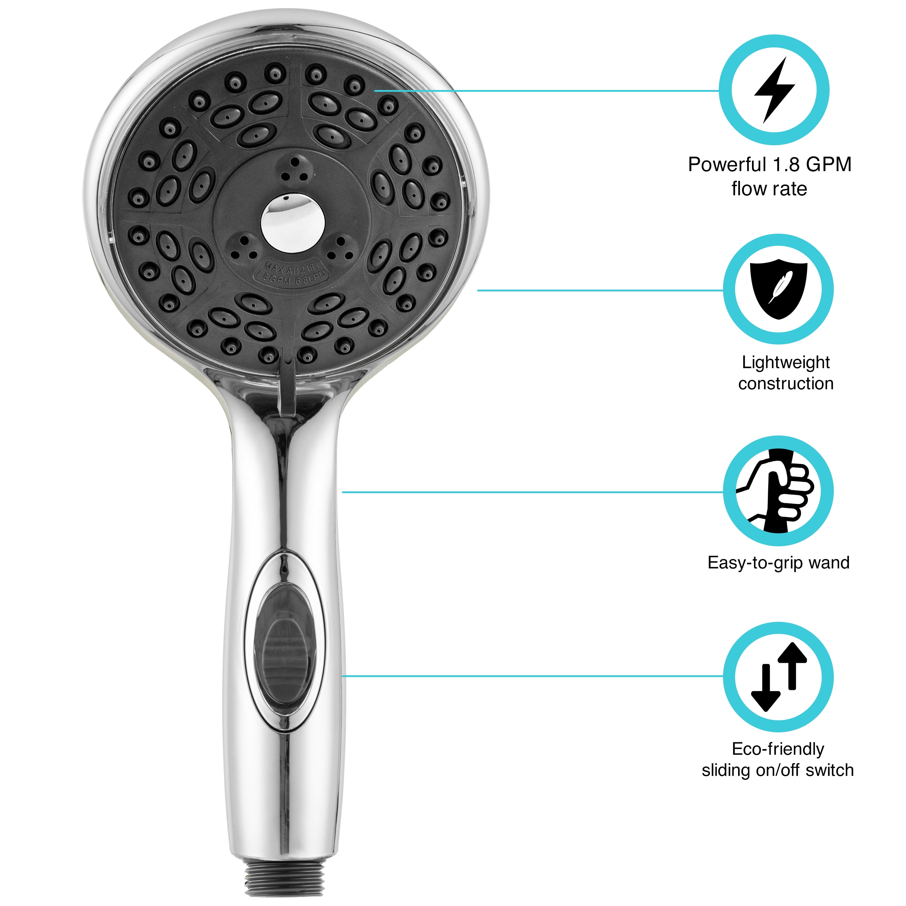 Dura Faucet DFSA432CP Chrome Premium RV Hand Held Shower Wand