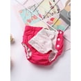 thumbnail image 4 of TTAO Reusable Swim Diapers for Girl Boy Adjustable for Swimming Lesson & Baby Shower Gifts Hot Pink 70, 4 of 7