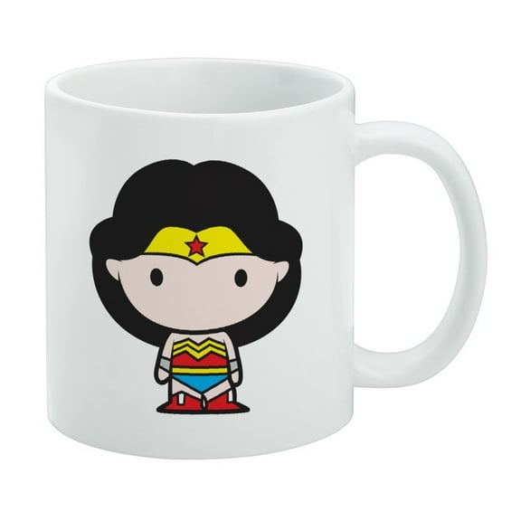 Wonder Woman Cute Chibi Character White Mug