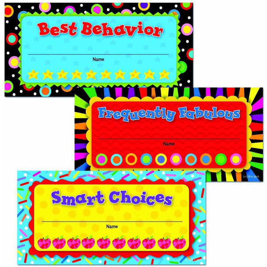 Creative Teaching Press Punch Cards Classroom Management Incentives