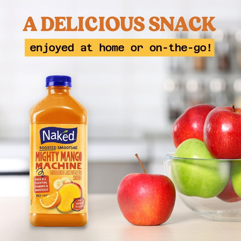 Naked Boosted Smoothie Mighty Mango Machine, 46 fl oz Bottle