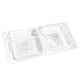 thumbnail image 2 of 100 PC 5 en envases de plástico para alimentos desechables con bisagras transparentes para llevar contenedores, 2 of 9