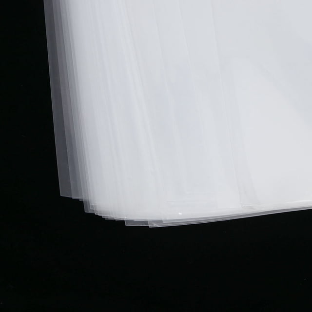 DEEPCRAFF 50Pcs Transparent Vinyl Record Protector Sleeves Plastic Clear Covers for Cd Protection and Easy Access